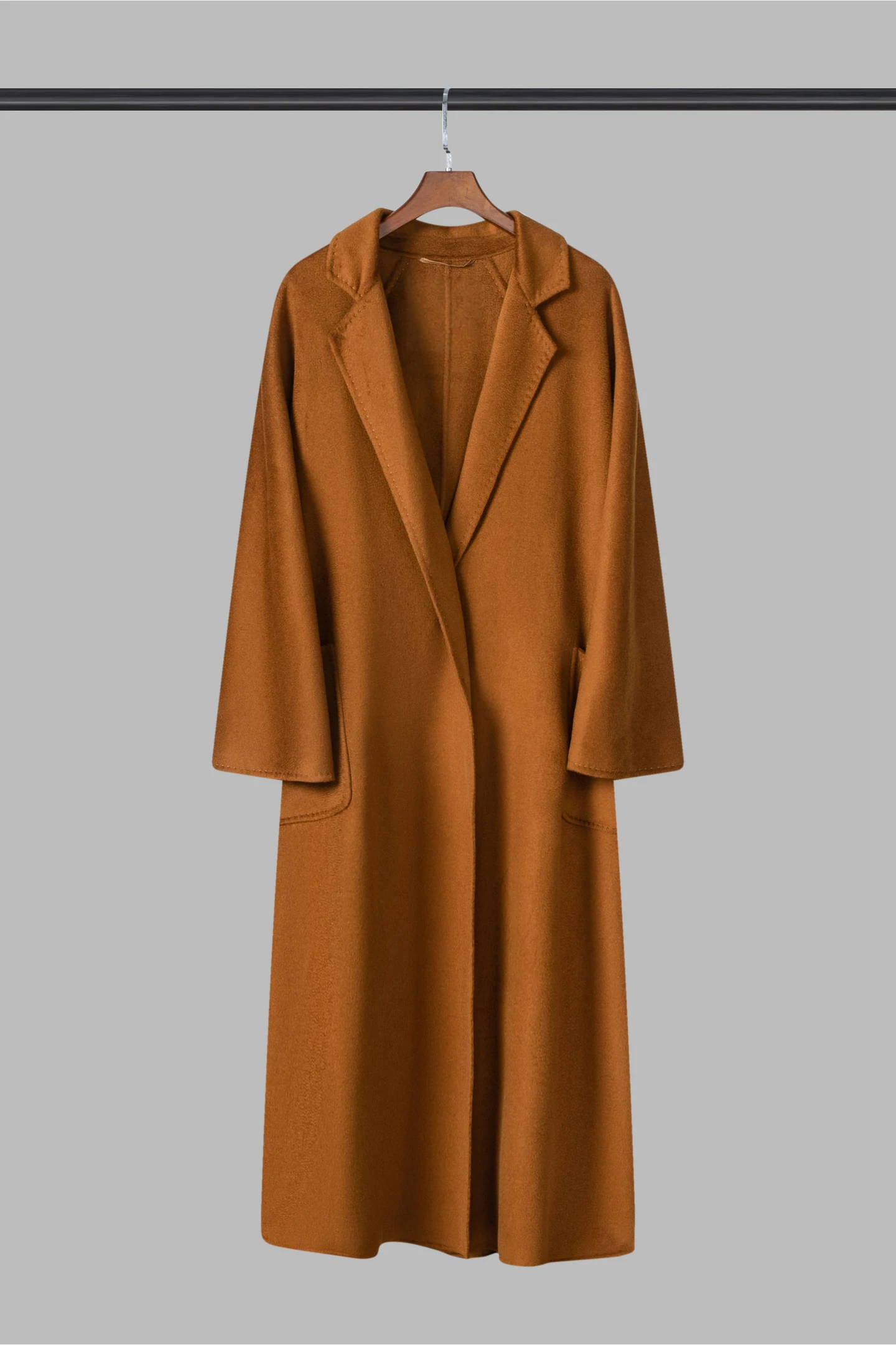 TINGSU style 2601, garment on a hanger, Caramel photo reference